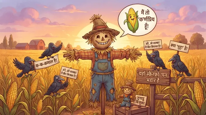 Cornfield Scarecrow Puns