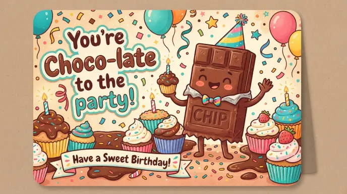 Chocolate Birthday Puns